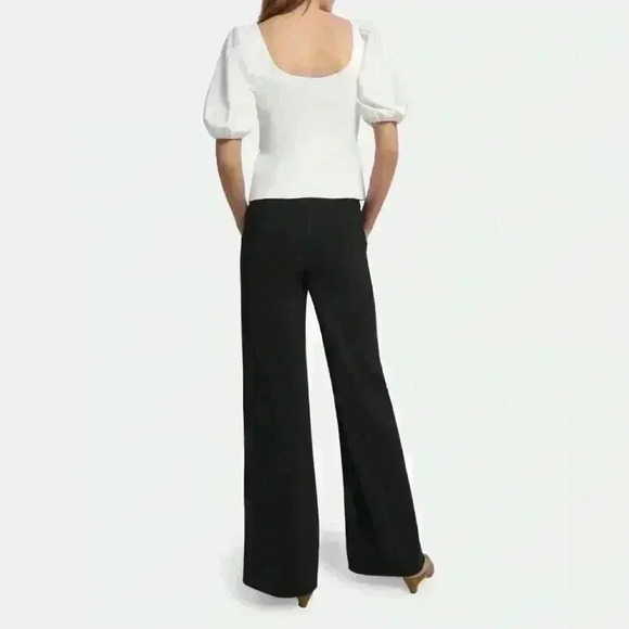 Theory - Puff Sleeve Top in Stretch Knit - Picture 8 of 9